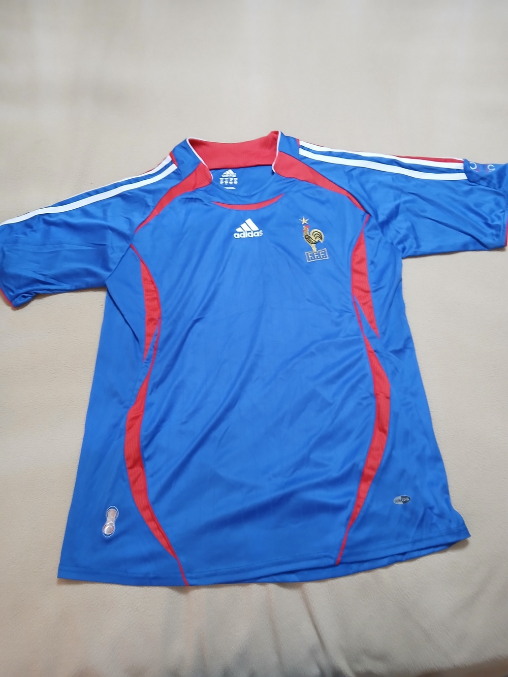 Adidas 2006 World Cup France Blue & Red Soccer Jersey